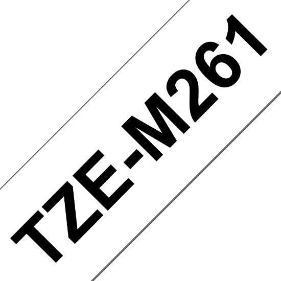 Picture of Brother TZE-M261 label-making tape Black on white