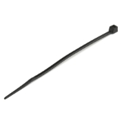 Picture of StarTech.com 4"(10cm) Cable Ties - 1/16"(2mm) wide, 7/8"(22mm) Bundle Diameter, 18lb(8kg) Tensile Strength, Nylon Self Locking Zip Ties with Curved Tip - 94V-2/UL Listed, 100 Pack - Black