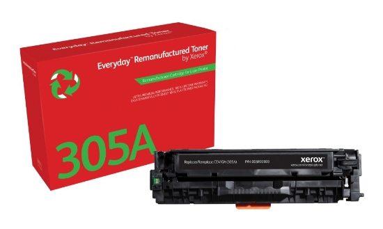 Picture of Everyday ™ Black Remanufactured Toner by Xerox compatible with HP 305A (CE410A), Standard capacity