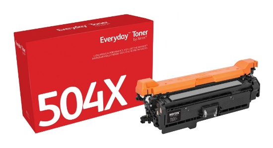 Picture of Everyday ™ Black Toner by Xerox compatible with HP 504X (CE250X), High capacity