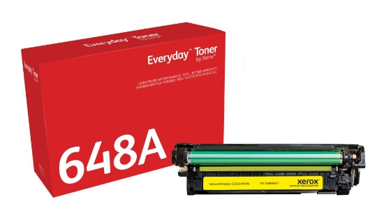 Picture of Everyday ™ Yellow Toner by Xerox compatible with HP 648A (CE262A), Standard capacity