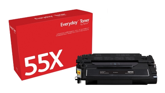 Picture of Everyday ™ Black Toner by Xerox compatible with HP 55X (CE255X), High capacity