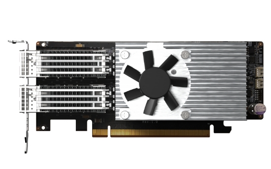Picture of QNAP QXG-100G2SF-E810 network card Internal Fiber 100000 Mbit/s