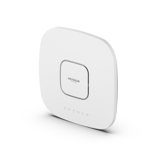 Picture of NETGEAR Insight Cloud Managed WiFi 6 AX6000 Tri-band Multi-Gig Access Point (WAX630) 6000 Mbit/s White Power over Ethernet (PoE)