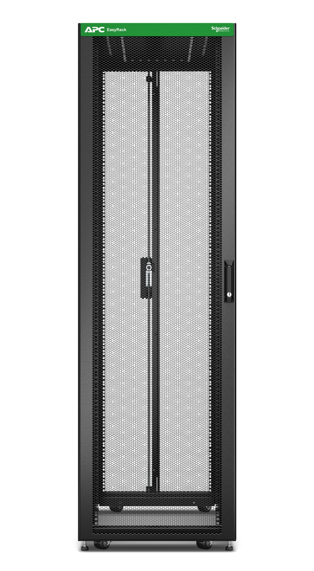 Apc Racks Side Lock APC Easy Rack, 42U, Black, With Roof, Castors, Feet, 4 Brackets, and ...