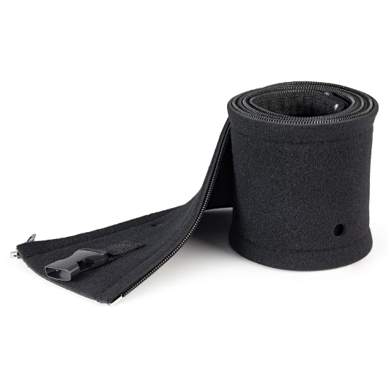Picture of StarTech.com 40" (1m) Neoprene Cable Management Sleeve with Zipper & Buckle - 1.2" (3cm) Diameter - Computer/PC Power/Network/AV Cord Cover/Manager - Flexible Cable Organizer Wrap - Black