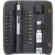 Picture of StarTech.com 20-Bit Electric Precision Screwdriver Set - Portable/Mini Battery Powered Bit Driver Kit for Electronic, Laptop, Computer, Tablet & Phone Repairs - Magnetic - Cordless