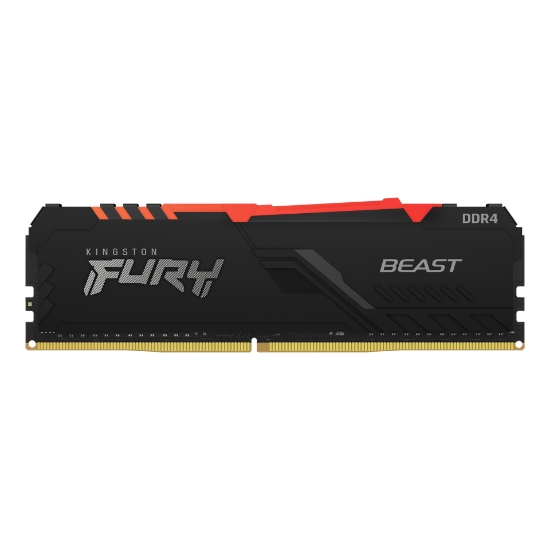 Picture of Kingston Technology FURY Beast RGB memory module 8 GB 1 x 8 GB DDR4 3600 MHz