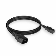 Picture of ACT Powercord C13 - C14 black 1.8 m