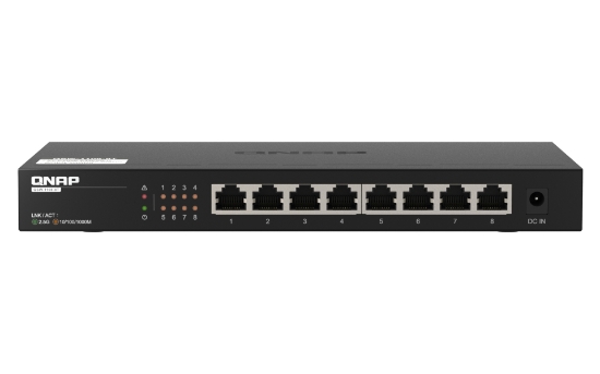 Picture of QNAP QSW-1108-8T network switch Unmanaged 2.5G Ethernet (100/1000/2500) Black