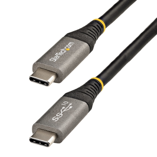 Picture of StarTech.com 20" (50cm) USB C Cable 10Gbps - USB 3.1 Type-C Cable - 100W (5A) Power Delivery Charging, DP Alt Mode - USB-C Cord for USB-C Laptop/Phone/Device - Charge/Sync