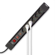 Picture of ACT Power strip with 6 power sockets and surge protection