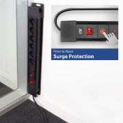 Picture of ACT Power strip with 6 power sockets and surge protection