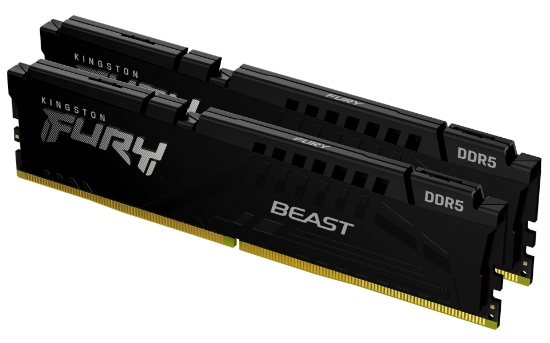 Picture of Kingston Technology FURY Beast 32GB 5200MT/s DDR5 CL40 DIMM (Kit of 2) Black