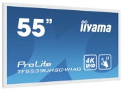 Picture of iiyama ProLite TF5539UHSC-W1AG computer monitor 139.7 cm (55") 3840 x 2160 pixels 4K Ultra HD LED Touchscreen Multi-user White