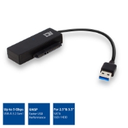 Picture of ACT USB 3.2 Gen1 to 2.5/3.5 inch SATA Adapter Cable for SSD/HDD