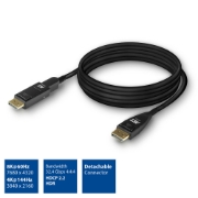 Picture of ACT 25 meters DisplayPort 1.4 Active Optical Cable 8K with detachable connector