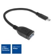 Picture of ACT USB 3.0 cable OTG, USB-C male to USB-A female, 0.2 meters