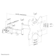 Picture of Neomounts FL40-450BL12 TV pole mount 23-42" - diam. 28-50 mm - full motion