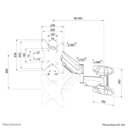 Picture of Neomounts WL70-550BL12 Monitor/TV mount wall 23-42" - gas spring - full motion