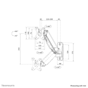 Picture of Neomounts WL70-440BL11 Monitor/TV mount wall 17-32" - gas spring - full motion