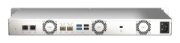 Picture of QNAP TS-435XEU NAS Rack (1U) Marvell CN9131 4 GB DDR4 0 TB QNAP QTS Black, Grey