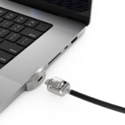 Picture of Compulocks Ledge Lock Adapter for MacBook Pro 16" M1, M2 & M3 with Keyed Cable Lock Silver