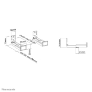 Picture of Neomounts AWL29-550BL1 Videobar/soundbar holder wall - max 15 kg - universal