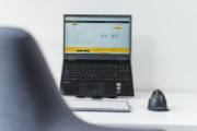 Picture of BakkerElkhuizen UltraStand Universal Laptop stand Black, Dark Grey 39.6 cm (15.6")