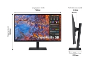 Picture of Samsung LS32B800PXU computer monitor 81.3 cm (32") 3840 x 2160 pixels 4K Ultra HD LCD Black