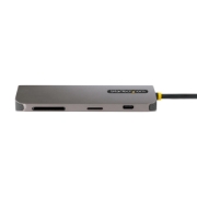 Picture of StarTech.com USB C Multiport Adapter 4K 60Hz HDMI Video, 3 Pt 5Gbps USB-A Hub, 100W USB Power Delivery Pass-Through/GbE/SD/MicroSD, 12"/30cm Cable, Travel Laptop Docking Station