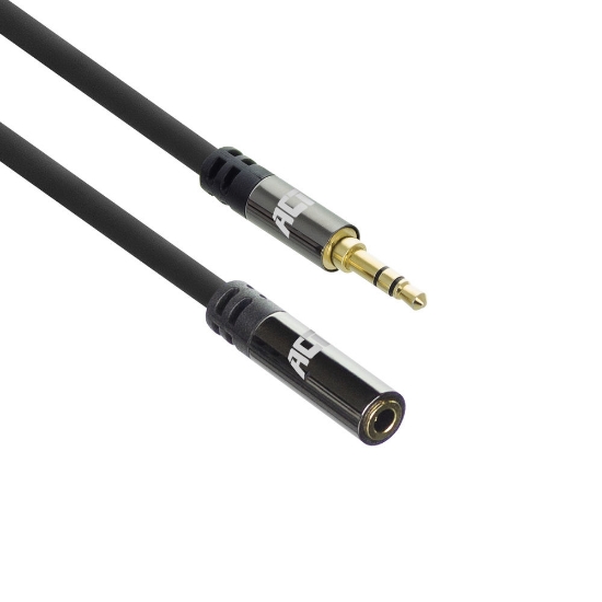Picture of ACT 5 meter High Quality audio extension cable 3,5 mm stereo jack male - female