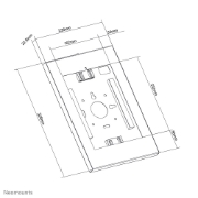 Picture of Neomounts WL15-650WH1 Tablet wall mount 9.7-11" - lockable