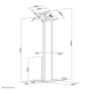 Picture of Neomounts FL15-750WH1 Tablet floor stand 9.7-11" - lockable