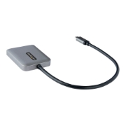 Picture of StarTech.com USB-C to Dual HDMI MST HUB - Dual HDMI 4K 60Hz - USB Type C Multi Monitor Adapter for Laptop w/ 1ft/30cm cable - DP 1.4 Multi-Stream Transport Hub - USB-C to HDMI Splitter