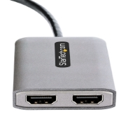 Picture of StarTech.com USB-C to Dual HDMI MST HUB - Dual HDMI 4K 60Hz - USB Type C Multi Monitor Adapter for Laptop w/ 1ft/30cm cable - DP 1.4 Multi-Stream Transport Hub - USB-C to HDMI Splitter