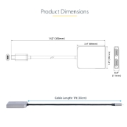 Picture of StarTech.com USB-C to Dual HDMI MST HUB - Dual HDMI 4K 60Hz - USB Type C Multi Monitor Adapter for Laptop w/ 1ft/30cm cable - DP 1.4 Multi-Stream Transport Hub - USB-C to HDMI Splitter