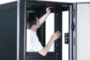 Picture of APC Easy Rack, 42U, Black, With Roof, Castors, Feet, 4 Brackets, and Side Panels, No Bottom, 1991H x 600W x 800D mm