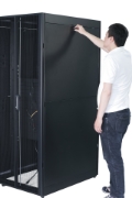 Picture of APC Easy Rack, 42U, Black, With Roof, Castors, Feet, 4 Brackets, and Side Panels, No Bottom, 1991H x 600W x 800D mm