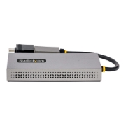 Picture of StarTech.com USB to Dual HDMI Adapter, USB A/C to 2x HDMI Displays (1x 4K30Hz, 1x 1080p), Integrated USB-A to C Dongle, 4in/11cm Cable, USB 3.0 to HDMI Display Adapter, Windows & macOS