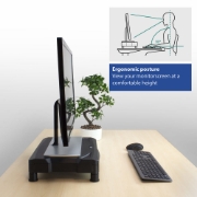Picture of ACT Monitor stand extra wide with drawer, adjustable height