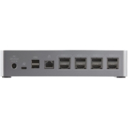 Picture of StarTech.com USB C Dock - 4K 60Hz Quad Monitor DisplayPort & HDMI - Universal USB-C Docking Station with 100W Power Delivery - USB Hub with 1x USB Type-C & 3x USB-A, Ethernet, Audio