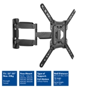 Picture of ACT Full Motion TV Wall Mount, 23" up to 55", VESA