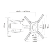 Picture of ACT Full Motion TV Wall Mount, 23" up to 55", VESA