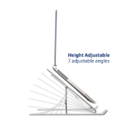 Picture of ACT Foldable laptop stand aluminium, 7 positions height adjustable