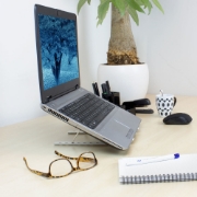 Picture of ACT Foldable laptop stand aluminium, 7 positions height adjustable