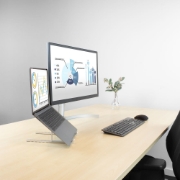 Picture of ACT Foldable laptop stand aluminium, 7 positions height adjustable