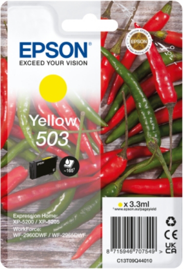 Picture of Epson 503 ink cartridge 1 pc(s) Original Standard Yield Yellow