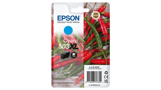 Picture of Epson 503XL ink cartridge 1 pc(s) Original High (XL) Yield Cyan