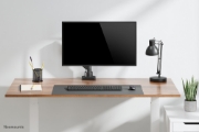 Picture of Neomounts DS70-450BL1 Monitor arm 17-42" - gas spring - Topfix - 180°-stop